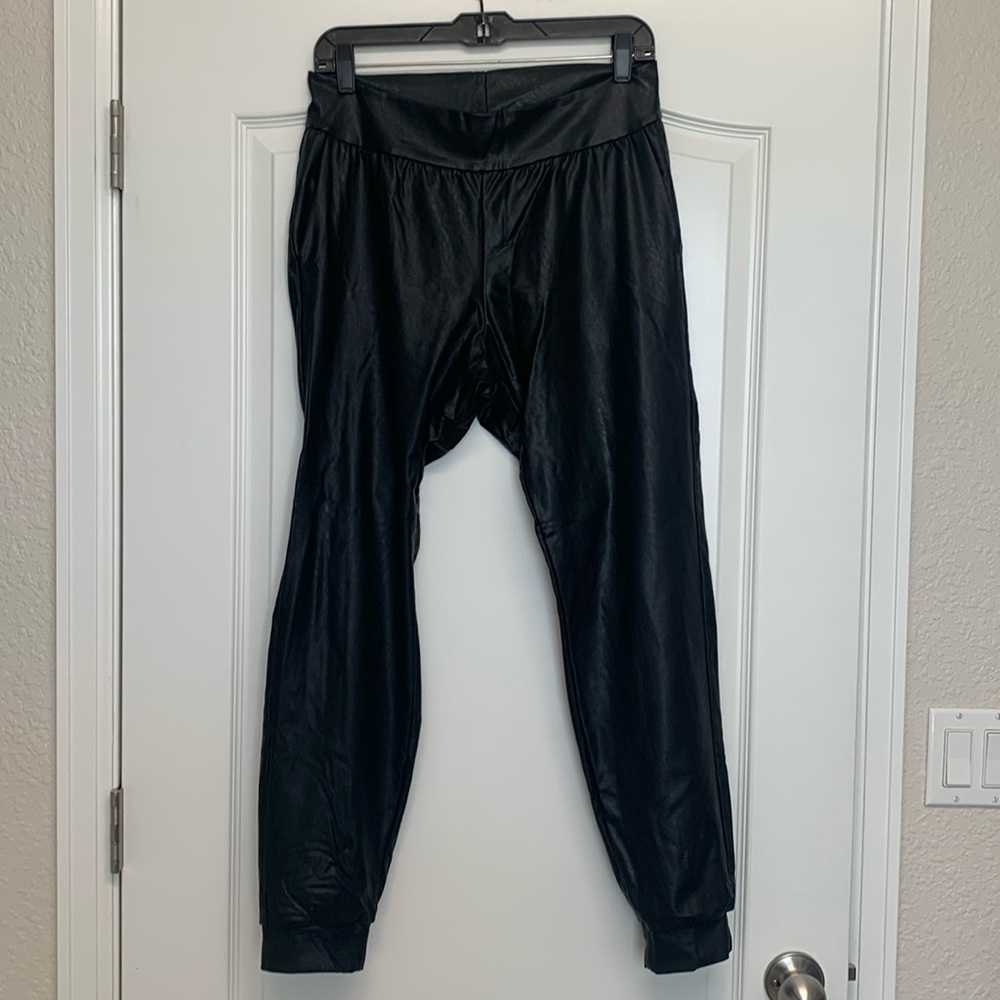 Commando Faux Leather Joggers
